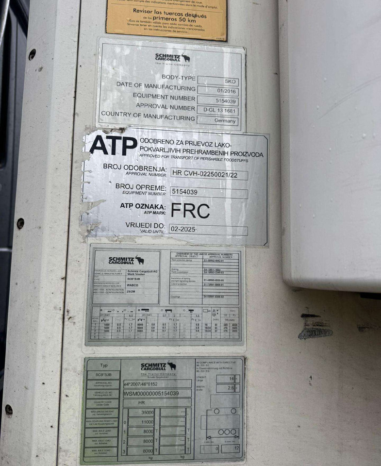 Schmitz Standart 7 cm multitemp - Semirremolque frigorífico: foto 4 Schmitz Standart 7 cm multitemp - Semirremolque frigorífico: foto 4