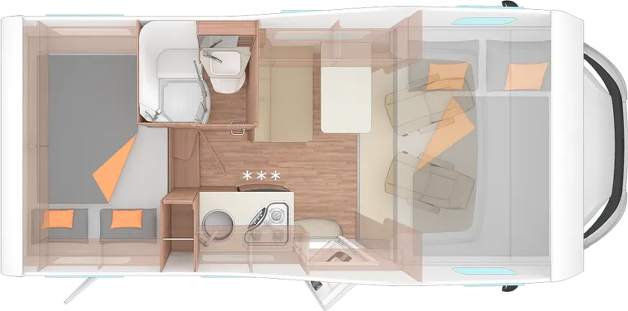 Weinsberg CaraHome 550 MG Markise, AHK, LED - Autocaravana capuchina: foto 2 Weinsberg CaraHome 550 MG Markise, AHK, LED - Autocaravana capuchina: foto 2