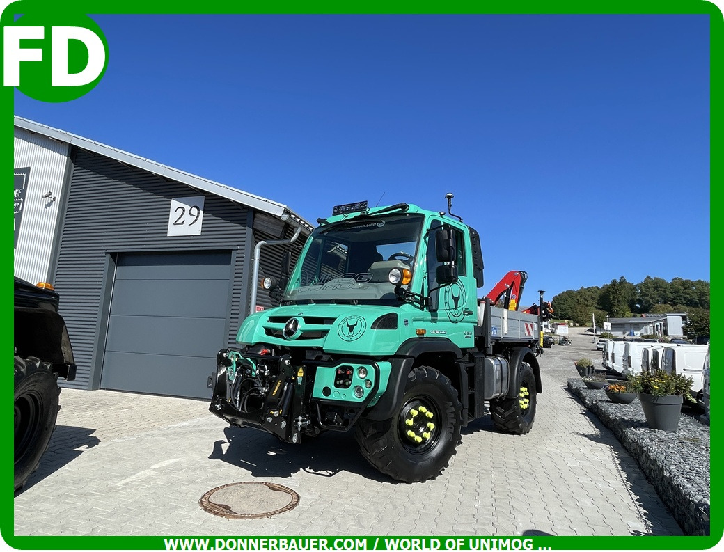 Unimog U318 - UHN mit Ladekran und Forstgreifer , Traumzustand - Camión grúa: foto 2 Unimog U318 - UHN mit Ladekran und Forstgreifer , Traumzustand - Camión grúa: foto 2