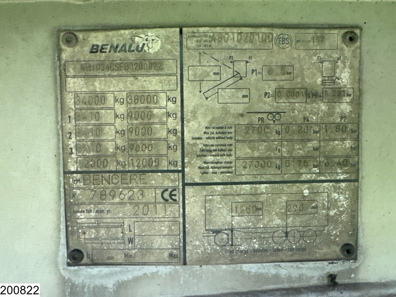 Benalu kipper 47 m3 - Semirremolque volquete: foto 4 Benalu kipper 47 m3 - Semirremolque volquete: foto 4