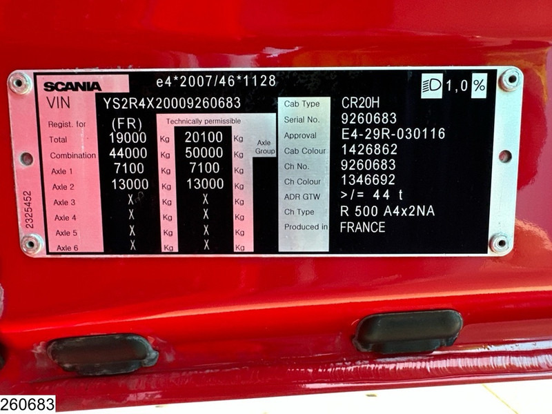 Cabeza tractora Scania R 500 EURO 6, Retarder, PTO, ADR: foto 10 Cabeza tractora Scania R 500 EURO 6, Retarder, PTO, ADR: foto 10