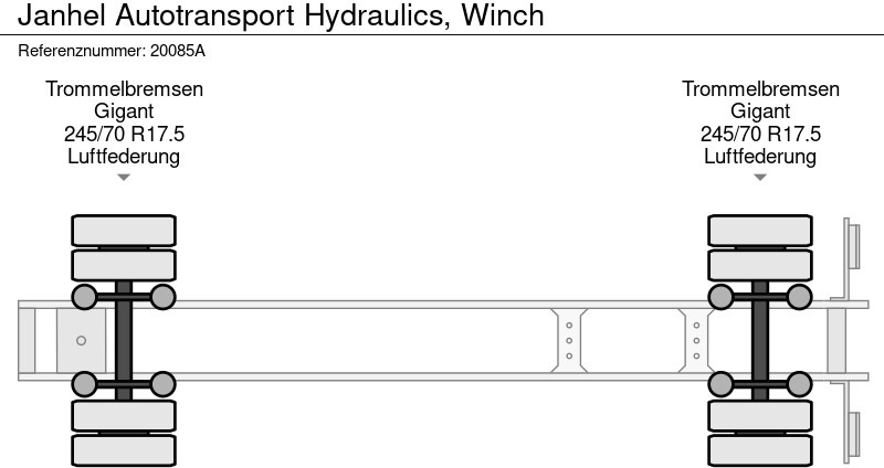 Semirremolque portavehículos Janhel Autotransport Hydraulics, Winch: foto 18 Semirremolque portavehículos Janhel Autotransport Hydraulics, Winch: foto 18
