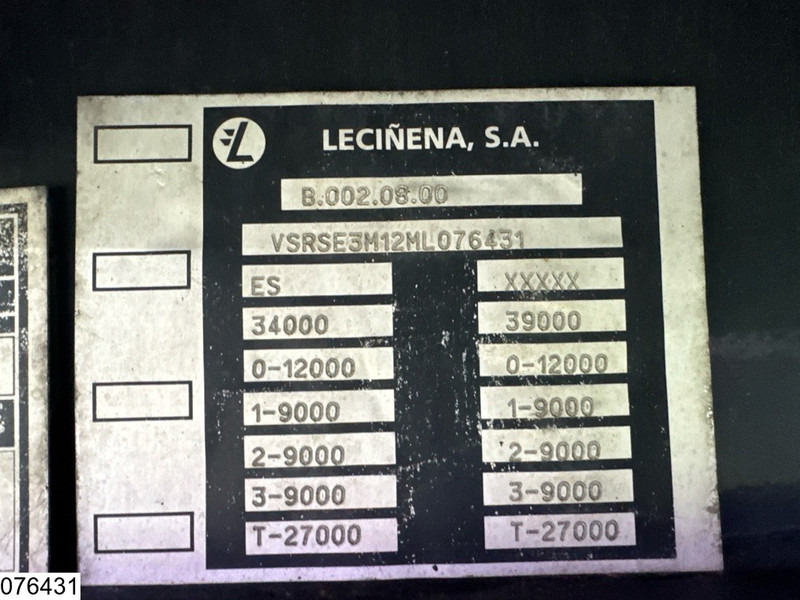 Lecinena Semie 42,000 kg, steering axle - Semirremolque góndola rebajadas: foto 4 Lecinena Semie 42,000 kg, steering axle - Semirremolque góndola rebajadas: foto 4