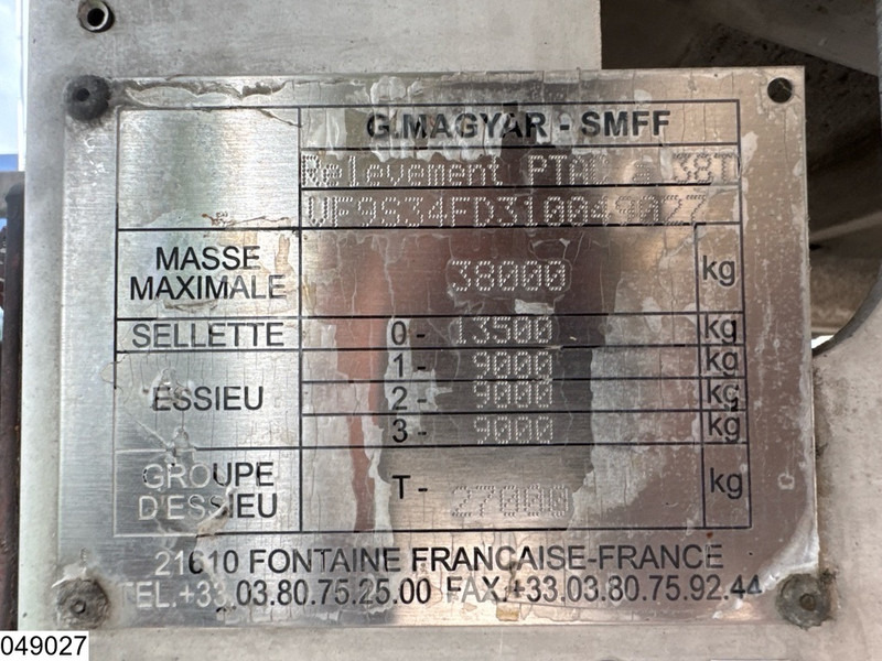 Magyar Chemie 32550 Liter, 1 Comp - Semirremolque cisterna: foto 4 Magyar Chemie 32550 Liter, 1 Comp - Semirremolque cisterna: foto 4