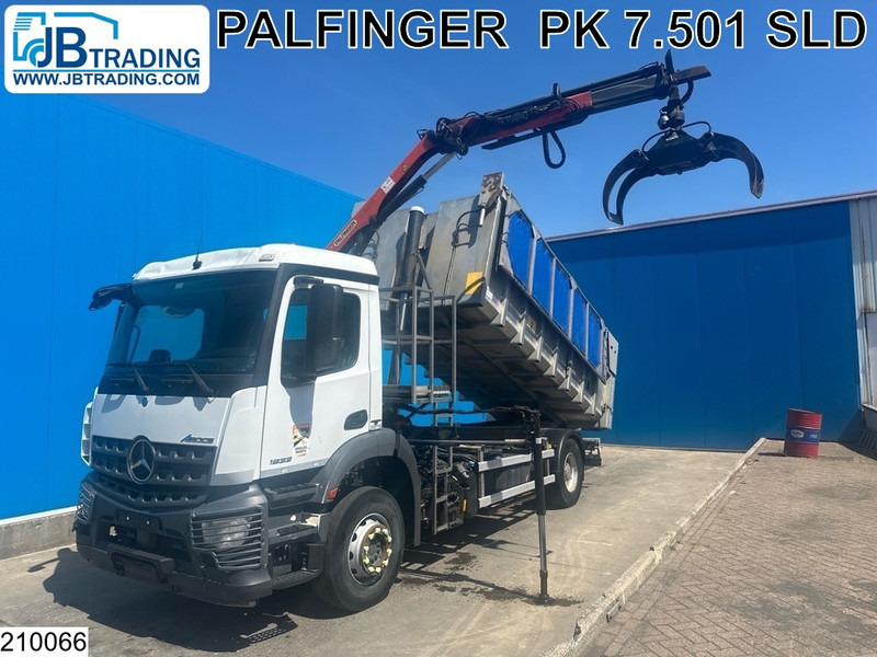 Mercedes-Benz Arocs 1833 EURO 6, Kipper, Palfinger - Camión volquete, Camión grúa: foto 1 Mercedes-Benz Arocs 1833 EURO 6, Kipper, Palfinger - Camión volquete, Camión grúa: foto 1