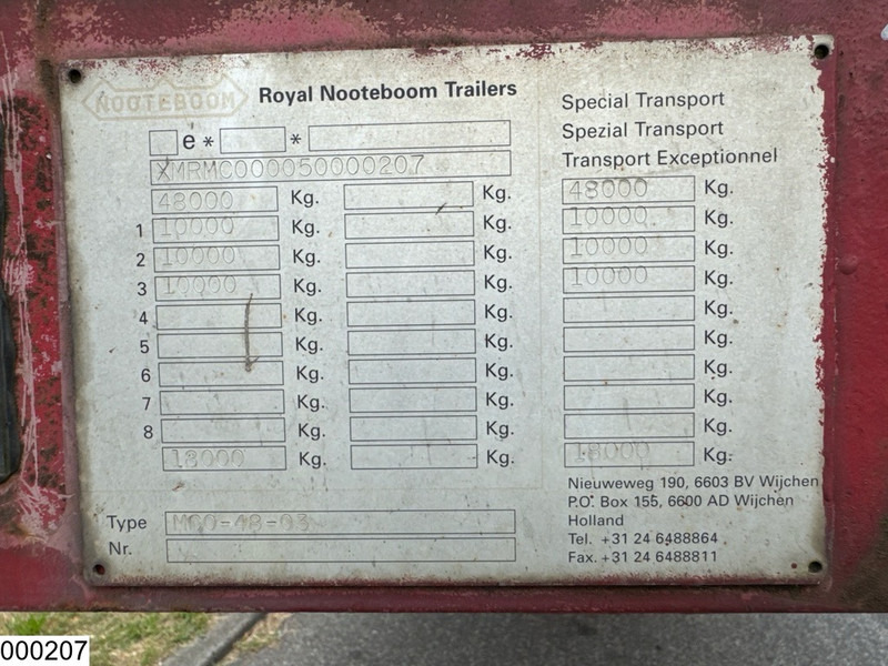 Nooteboom Lowbed 48.000 KG - Semirremolque góndola rebajadas: foto 5 Nooteboom Lowbed 48.000 KG - Semirremolque góndola rebajadas: foto 5
