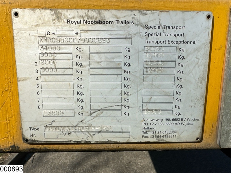 Nooteboom semie OSD 03051, 50.000KG - Semirremolque góndola rebajadas: foto 5 Nooteboom semie OSD 03051, 50.000KG - Semirremolque góndola rebajadas: foto 5
