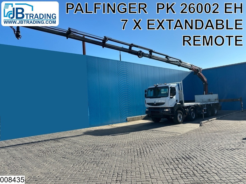 Renault Kerax 430 Dxi 8x4, EURO 5, Palfinger, Remote, Steel suspenion - Camión caja abierta, Camión grúa: foto 1 Renault Kerax 430 Dxi 8x4, EURO 5, Palfinger, Remote, Steel suspenion - Camión caja abierta, Camión grúa: foto 1