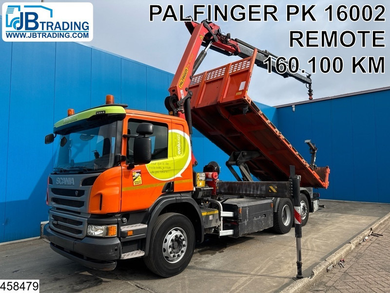 Scania P 340 6x2, CNG, Retarder, Palfinger, Remote - Camión volquete, Camión grúa: foto 1 Scania P 340 6x2, CNG, Retarder, Palfinger, Remote - Camión volquete, Camión grúa: foto 1