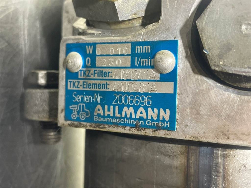 Ahlmann AZ150-4181241A/4100481A-Filter - Hidráulica para Maquinaria de construcción: foto 4 Ahlmann AZ150-4181241A/4100481A-Filter - Hidráulica para Maquinaria de construcción: foto 4