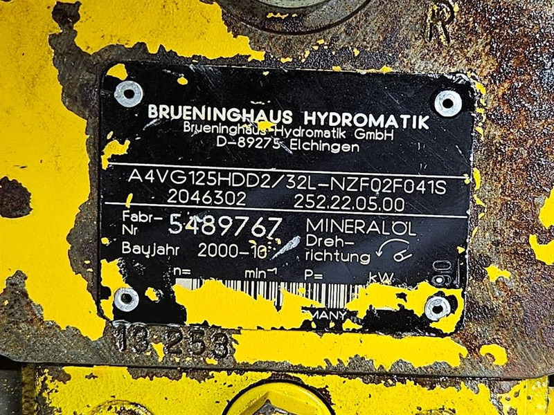 Brueninghaus Hydromatik A4VG125HDD2/32L-Drive pump/Fahrpumpe/Rijpomp - Hidráulica para Maquinaria de construcción: foto 5 Brueninghaus Hydromatik A4VG125HDD2/32L-Drive pump/Fahrpumpe/Rijpomp - Hidráulica para Maquinaria de construcción: foto 5