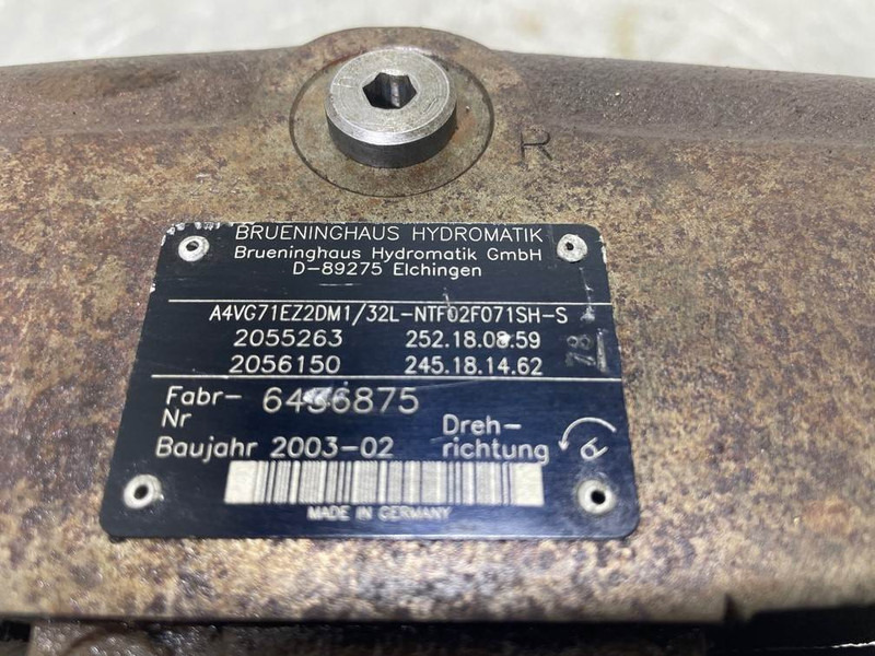 Brueninghaus Hydromatik A4VG71EZ2DM1/32L-Drive pump/Fahrpumpe/Rijpomp - Hidráulica para Maquinaria de construcción: foto 4 Brueninghaus Hydromatik A4VG71EZ2DM1/32L-Drive pump/Fahrpumpe/Rijpomp - Hidráulica para Maquinaria de construcción: foto 4