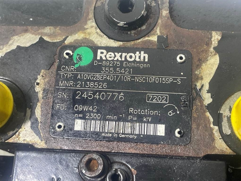 Rexroth A10VG28EP4D1/10R-Drive pump/Fahrpumpe/Rijpomp - Hidráulica para Maquinaria de construcción: foto 4 Rexroth A10VG28EP4D1/10R-Drive pump/Fahrpumpe/Rijpomp - Hidráulica para Maquinaria de construcción: foto 4