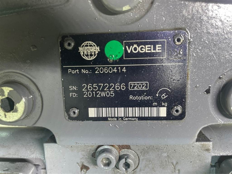 Vögele 2060414-A10VG45-Drive pump/Fahrpumpe/Rijmotor - Hidráulica: foto 5 Vögele 2060414-A10VG45-Drive pump/Fahrpumpe/Rijmotor - Hidráulica: foto 5
