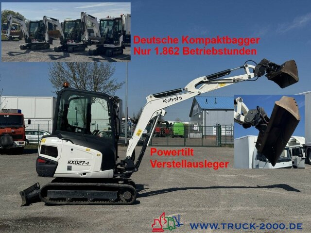 Kubota Kubota KX027-4 GL Verstellausleger + Powertilt - Miniexcavadora: foto 1 Kubota Kubota KX027-4 GL Verstellausleger + Powertilt - Miniexcavadora: foto 1
