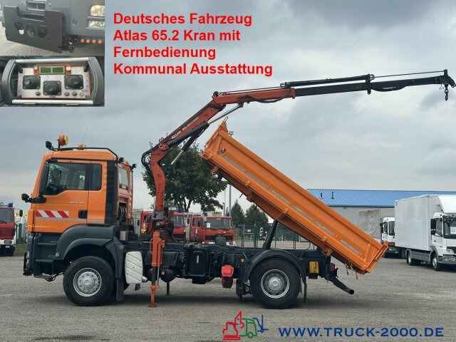 MAN 18.320 4x4 Atlas Kran + Winterdienstausstattung - Camión volquete, Camión grúa: foto 1 MAN 18.320 4x4 Atlas Kran + Winterdienstausstattung - Camión volquete, Camión grúa: foto 1