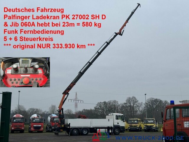 MAN TGS 26.400 PK 27002 SH+ Jib 25m Höhe 30m möglich - Camión caja abierta, Camión grúa: foto 1 MAN TGS 26.400 PK 27002 SH+ Jib 25m Höhe 30m möglich - Camión caja abierta, Camión grúa: foto 1