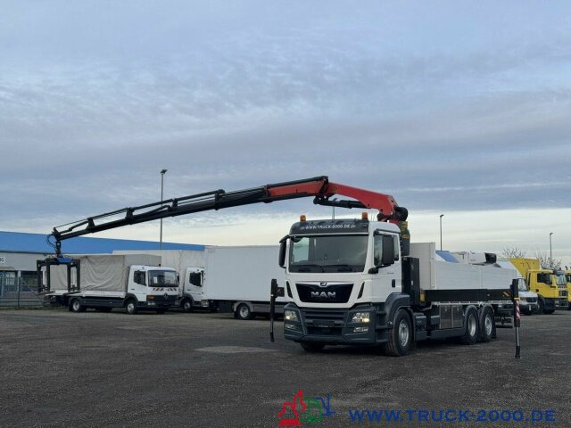 Camión grúa, Camión caja abierta MAN TGS 26.420 Palfinger Pk23002SH 19m H.Höhe 263TKM: foto 11