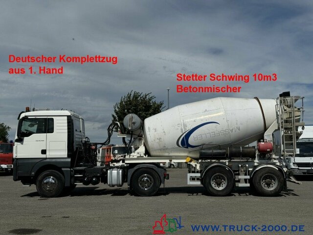 MAN TGX 18.460 XL Stetter Schwing 10m3 Deutscher LKW - Camión hormigonera: foto 1 MAN TGX 18.460 XL Stetter Schwing 10m3 Deutscher LKW - Camión hormigonera: foto 1