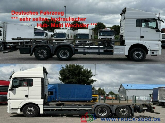 MAN TGX 26.480 XLX Haus Bett hydr Hub Multi Wechsler - Camión portacontenedore/ Intercambiable: foto 1 MAN TGX 26.480 XLX Haus Bett hydr Hub Multi Wechsler - Camión portacontenedore/ Intercambiable: foto 1