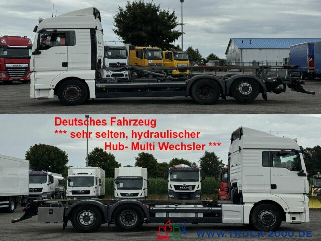 MAN TGX 26.480 XLX Haus Bett hydr Hub Multi Wechsler - Camión portacontenedore/ Intercambiable: foto 1 MAN TGX 26.480 XLX Haus Bett hydr Hub Multi Wechsler - Camión portacontenedore/ Intercambiable: foto 1