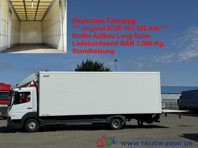 Mercedes-Benz Atego 818 Lang Koffer Ladebordwand BÄR 1.000kg - Furgoneta caja cerrada: foto 1 Mercedes-Benz Atego 818 Lang Koffer Ladebordwand BÄR 1.000kg - Furgoneta caja cerrada: foto 1