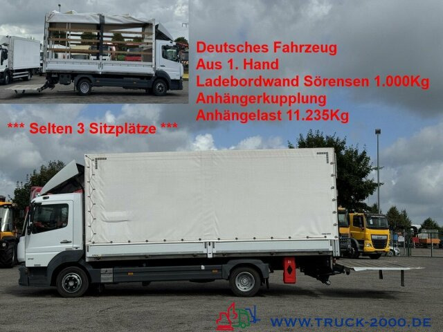 Mercedes-Benz Atego 818 Plane + Spriegel L+R LBW 1.000kg - Furgoneta con lona: foto 1 Mercedes-Benz Atego 818 Plane + Spriegel L+R LBW 1.000kg - Furgoneta con lona: foto 1