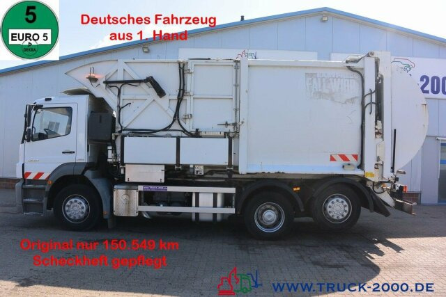 Mercedes-Benz Axor 2529 Faun Überkopf Frontlader 25 m³ 1.Hand - Camión de basura: foto 1 Mercedes-Benz Axor 2529 Faun Überkopf Frontlader 25 m³ 1.Hand - Camión de basura: foto 1