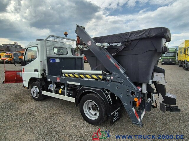 Camión portacontenedor de cadenas Mitsubishi Canter Fuso 6S15 Winter Schneeschild Salzstreuer: foto 13