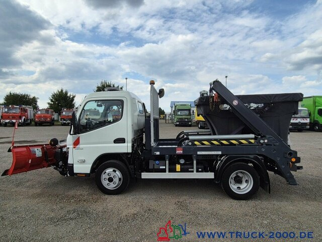 Camión portacontenedor de cadenas Mitsubishi Canter Fuso 6S15 Winter Schneeschild Salzstreuer: foto 14