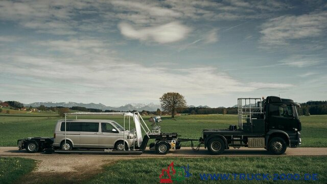 Remolque góndola rebajadas para transporte de equipos pesados Spezial Tiefbett für TV & Film + MB Arcos 2143: foto 8