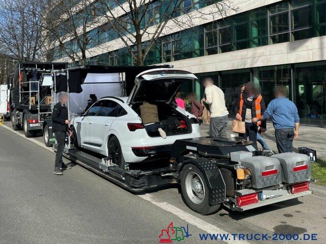 Remolque góndola rebajadas para transporte de equipos pesados Spezial Tiefbett für TV & Film + MB Arcos 2143: foto 12