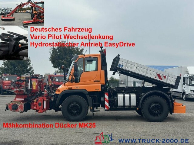 Unimog U 500 Vario Pilot EasyDrive Mähkombi Dücker MK25 - Camión volquete: foto 1 Unimog U 500 Vario Pilot EasyDrive Mähkombi Dücker MK25 - Camión volquete: foto 1