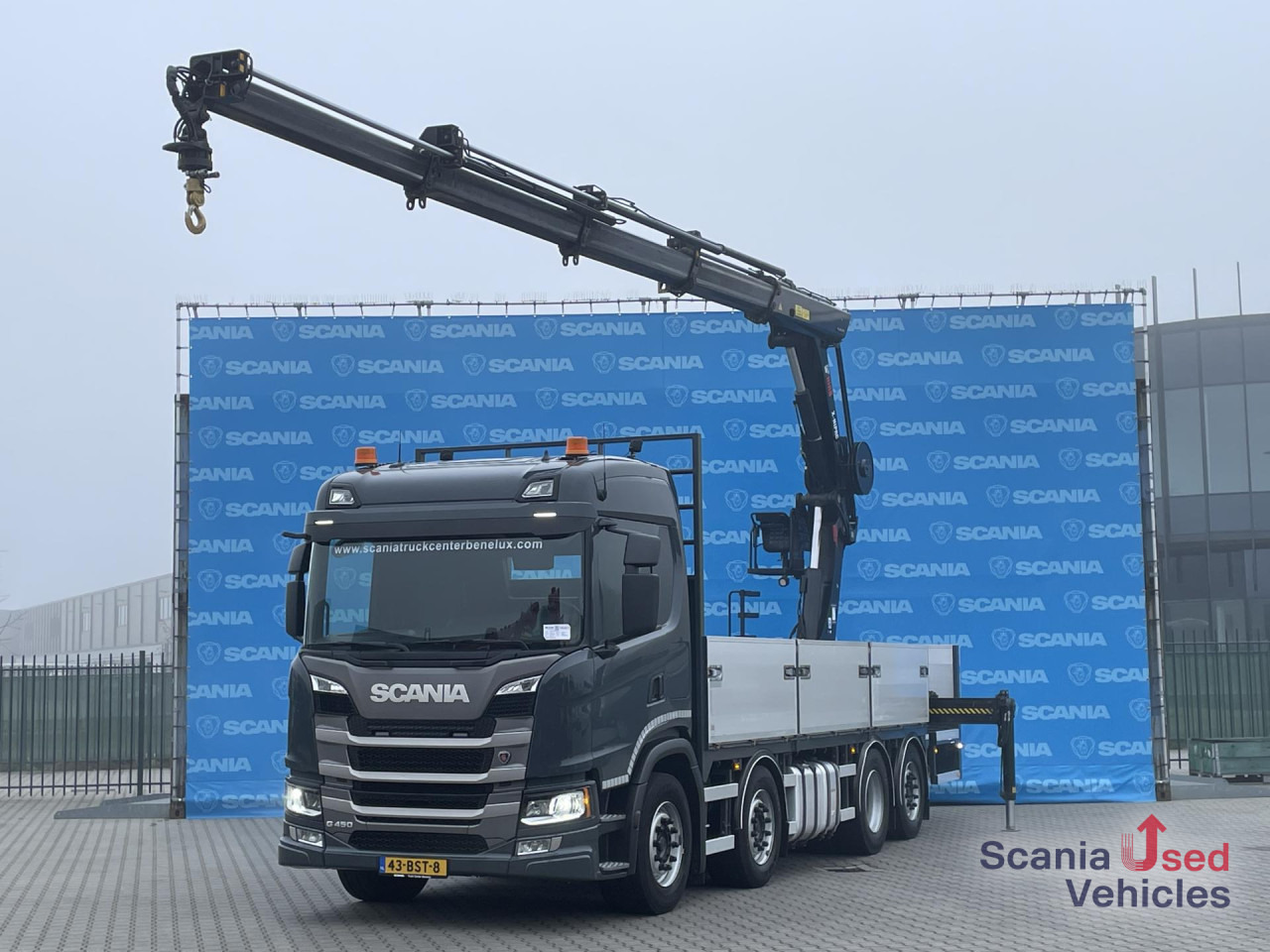 SCANIA G 450 B8x2*6NB DIFF-L HIAB X-HIPRO 262 EP-4 - Camión caja abierta, Camión grúa: foto 1 SCANIA G 450 B8x2*6NB DIFF-L HIAB X-HIPRO 262 EP-4 - Camión caja abierta, Camión grúa: foto 1