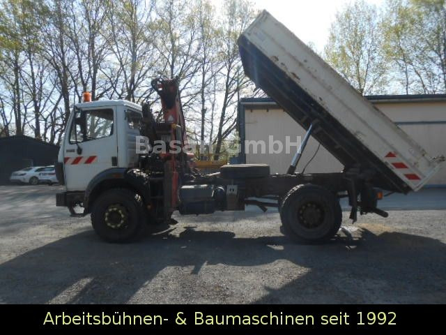 Mercedes-Benz MB 1717 AK Kipper Allrad mit Kran Atlas 100.1 - Camión volquete, Camión grúa: foto 3 Mercedes-Benz MB 1717 AK Kipper Allrad mit Kran Atlas 100.1 - Camión volquete, Camión grúa: foto 3