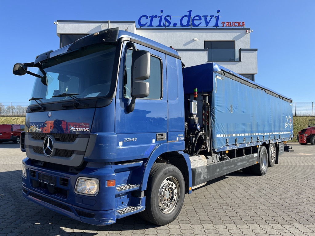 Mercedes-Benz 2541 6x2 Atlas 135.2E Pritsche 8,20 m - Camión lona, Camión grúa: foto 1 Mercedes-Benz 2541 6x2 Atlas 135.2E Pritsche 8,20 m - Camión lona, Camión grúa: foto 1