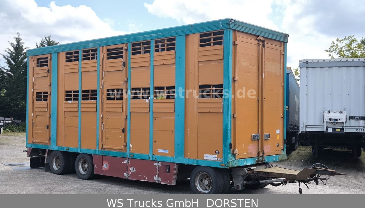 Menke-Janzen Menke 2 Stock Vollalu 8 m Hubdach Viehanhänger - Remolque transporte de ganado: foto 3 Menke-Janzen Menke 2 Stock Vollalu 8 m Hubdach Viehanhänger - Remolque transporte de ganado: foto 3