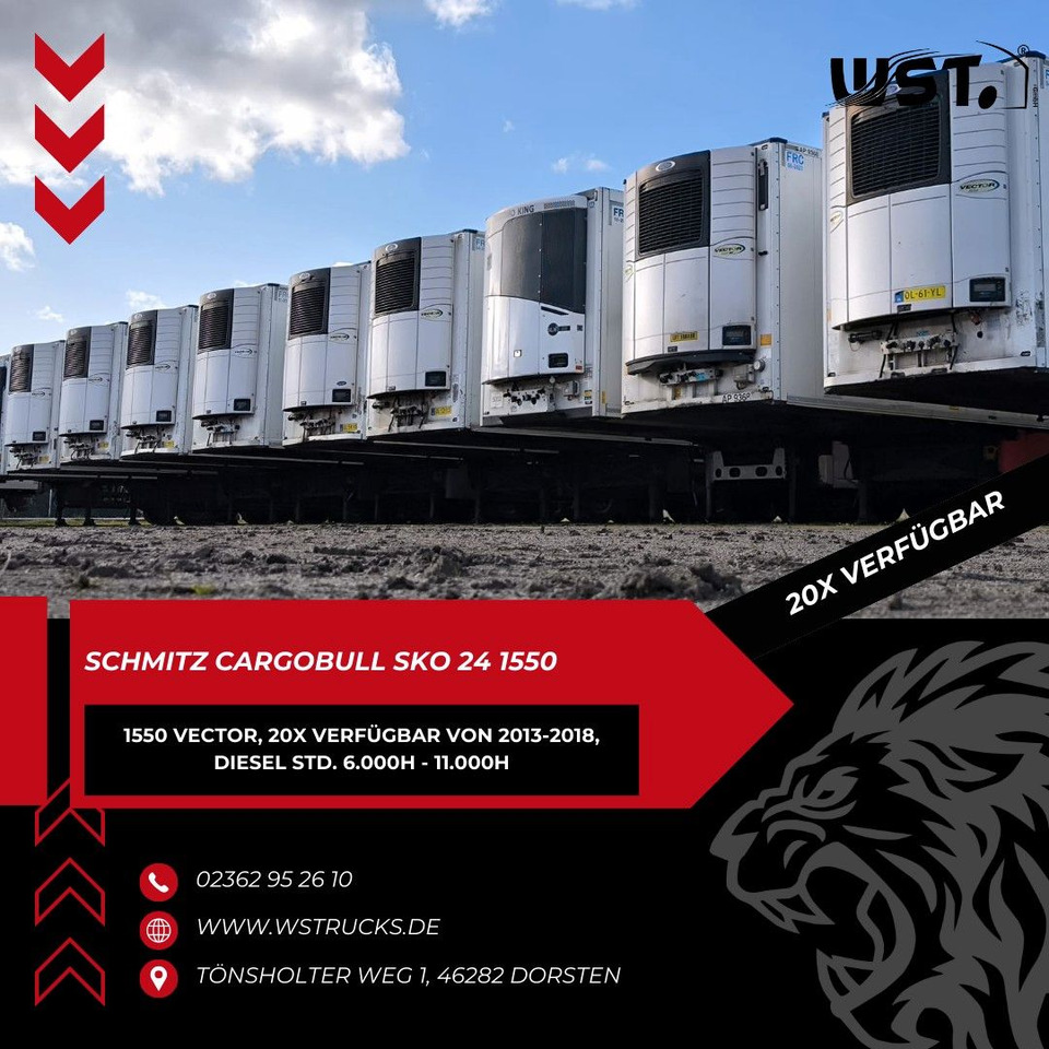 Schmitz Cargobull Kühlauflieger Blumenbreit Vector 1550 - Semirremolque caja cerrada: foto 1 Schmitz Cargobull Kühlauflieger Blumenbreit Vector 1550 - Semirremolque caja cerrada: foto 1