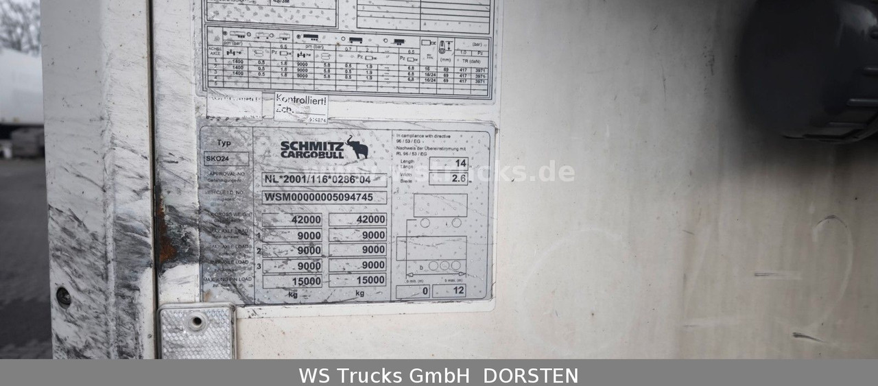 Schmitz Cargobull SKO 24 Kühlauflieger | Rohrbahn Vector 1850Mt - Semirremolque frigorífico: foto 5 Schmitz Cargobull SKO 24 Kühlauflieger | Rohrbahn Vector 1850Mt - Semirremolque frigorífico: foto 5
