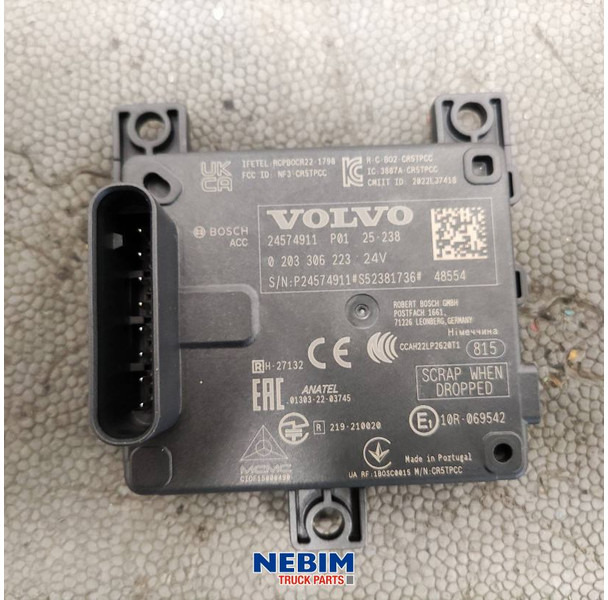 Volvo Volvo - 24574911 - Regeleenheid radar - Recambio para Camión: foto 3 Volvo Volvo - 24574911 - Regeleenheid radar - Recambio para Camión: foto 3
