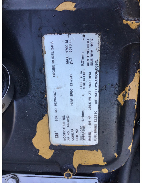 Caterpillar 3408C 9ER-1308403 USED - Motor para Maquinaria de construcción: foto 5 Caterpillar 3408C 9ER-1308403 USED - Motor para Maquinaria de construcción: foto 5
