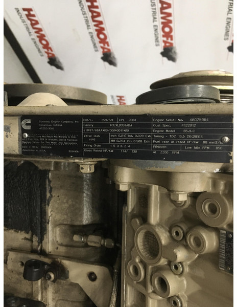 Maquinaria de construcción nuevo Cummins 6BTA5.9C CPL2063 FOR PARTS: foto 6