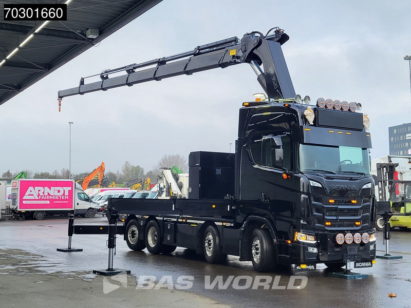 Scania S660 8X2 HMF 9520OK-RCS Crane Kran Fifth wheel Full Air Lift+steering axle - Cabeza tractora: foto 3 Scania S660 8X2 HMF 9520OK-RCS Crane Kran Fifth wheel Full Air Lift+steering axle - Cabeza tractora: foto 3