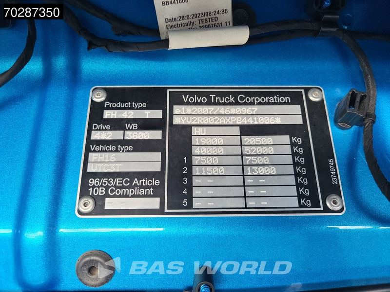 Cabeza tractora Volvo FH16 650 4X2 XL Retarder Full-Air VDS I-ParkCool Leather Alcoa's: foto 18