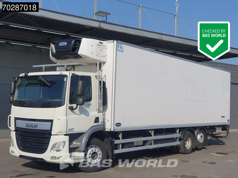 DAF CF 320 6X2 Carrier Supra 1150 2000kg Ladebordwand Lift asche Automatic ACC Euro 6 - Camión frigorífico: foto 1 DAF CF 320 6X2 Carrier Supra 1150 2000kg Ladebordwand Lift asche Automatic ACC Euro 6 - Camión frigorífico: foto 1
