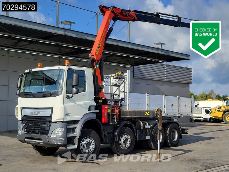 DAF CF 460 8X4 Palfinger PK18002 EH Crane tipper Retarder Big-Axle Steelsuspension Manual - Camión volquete, Camión grúa: foto 1 DAF CF 460 8X4 Palfinger PK18002 EH Crane tipper Retarder Big-Axle Steelsuspension Manual - Camión volquete, Camión grúa: foto 1