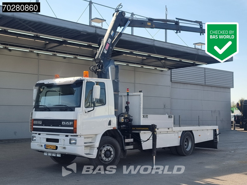 DAF CF65. 220 4X2 NL-Truck Hiab 135-3 Kran Crane Remote Euro 2 - Camión caja abierta, Camión grúa: foto 1 DAF CF65. 220 4X2 NL-Truck Hiab 135-3 Kran Crane Remote Euro 2 - Camión caja abierta, Camión grúa: foto 1