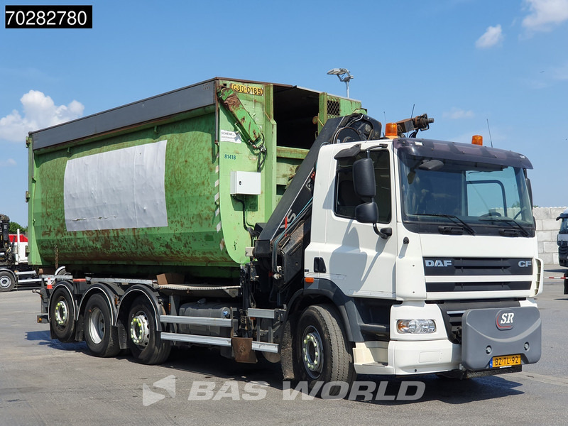 Camión multibasculante, Camión grúa DAF CF85.360 8X2 NL-Truck Hiab 211 E-3 HIPRO Kran 21T Multilift Euro 5: foto 12