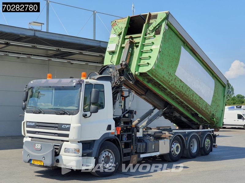 Camión multibasculante, Camión grúa DAF CF85.360 8X2 NL-Truck Hiab 211 E-3 HIPRO Kran 21T Multilift Euro 5: foto 8