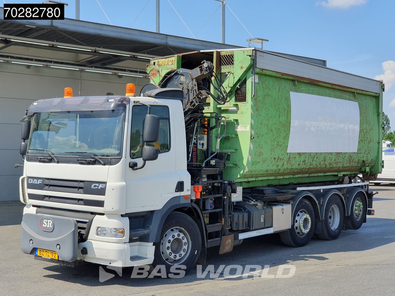 Camión multibasculante, Camión grúa DAF CF85.360 8X2 NL-Truck Hiab 211 E-3 HIPRO Kran 21T Multilift Euro 5: foto 10